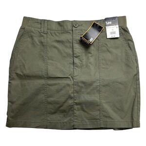 Lee Women's Mercantile Green Skort Comfort Waistband Skirt Size 14